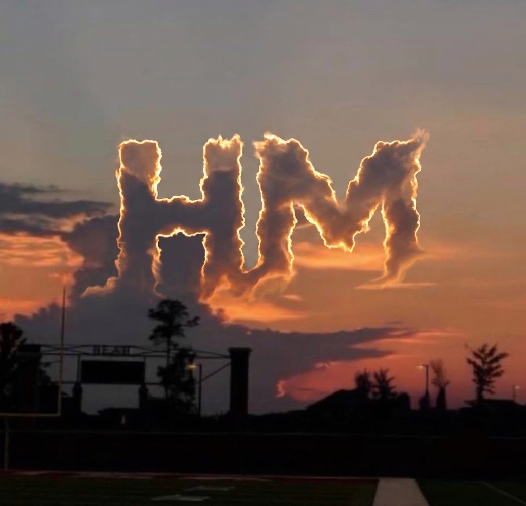 HM written in the clouds meme